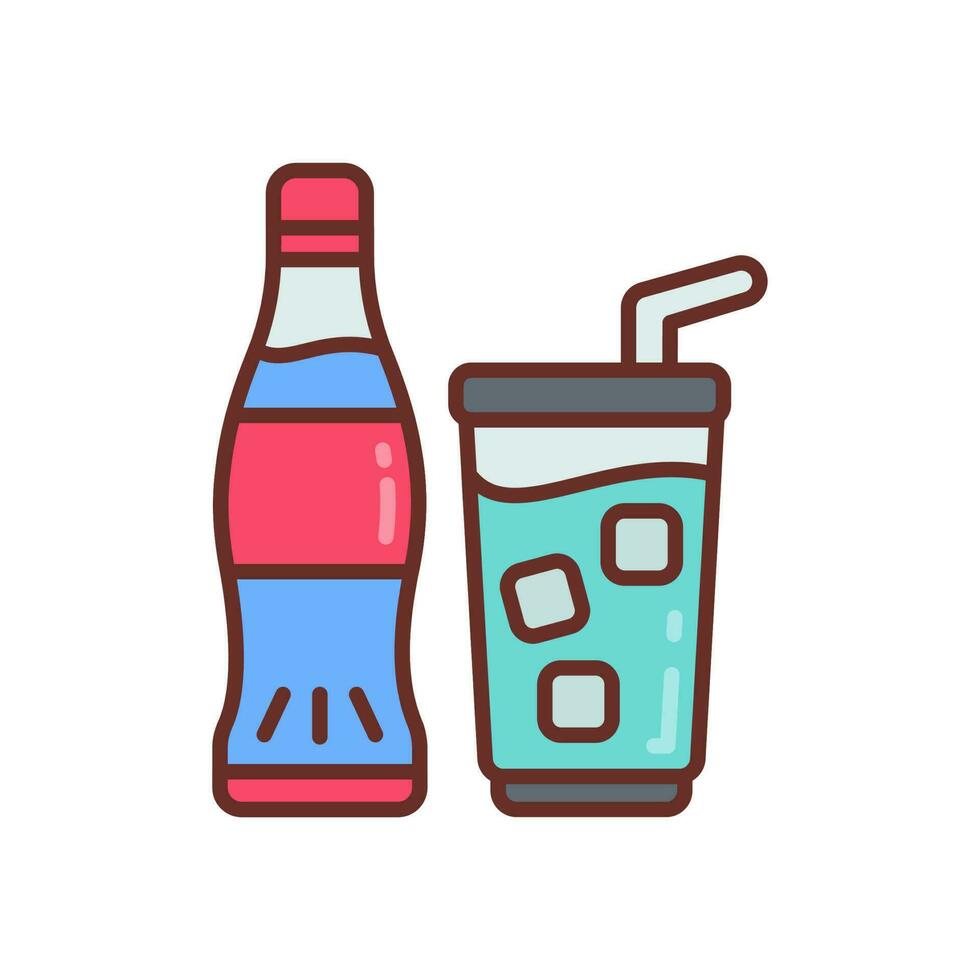 Soft Drinks icon in vector. Illustration vector