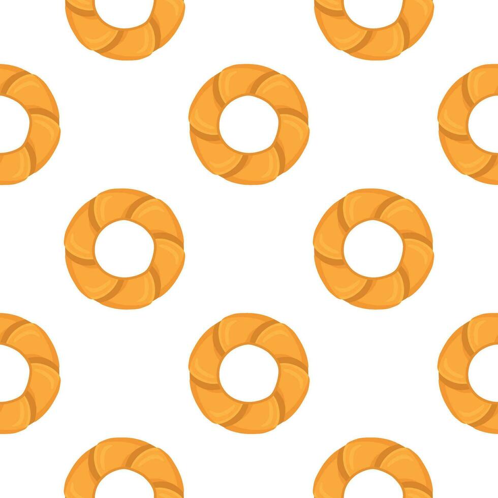 Pattern homemade cookie different taste in pastry biscuit vector