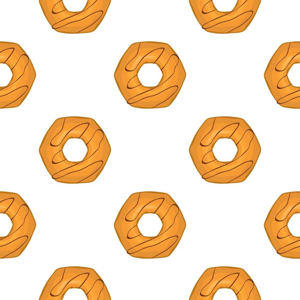 Pattern homemade cookie different taste in pastry biscuit vector