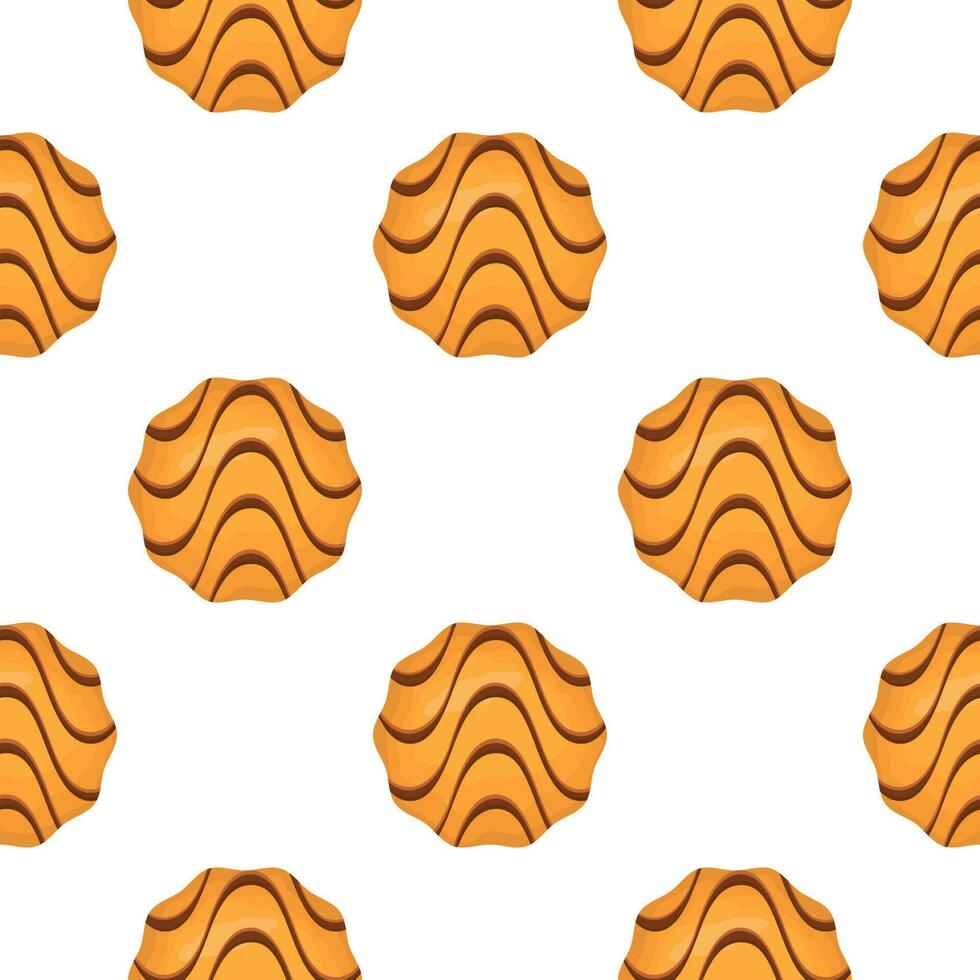 Pattern homemade cookie different taste in pastry biscuit vector