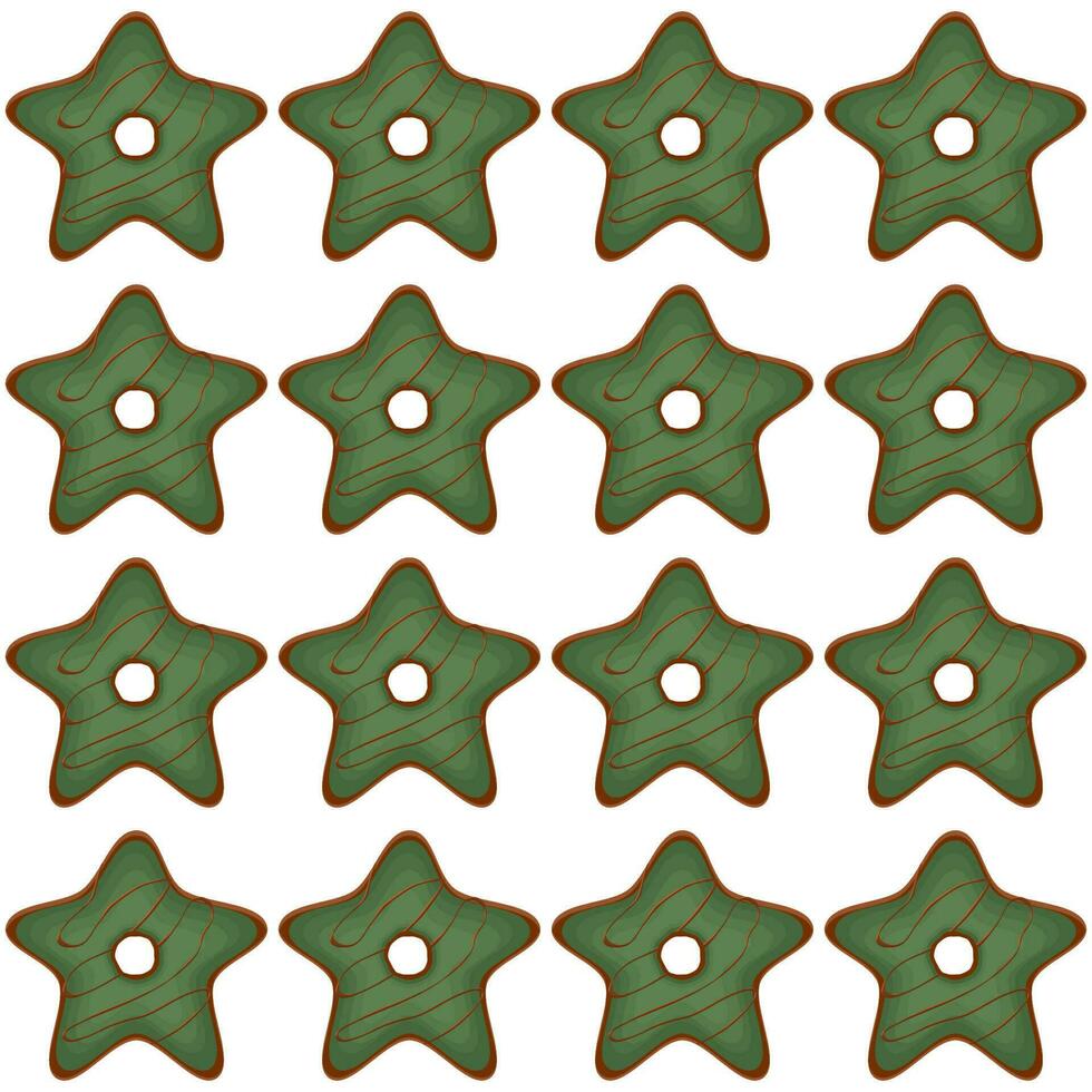 Pattern homemade cookie different taste in pastry biscuit vector