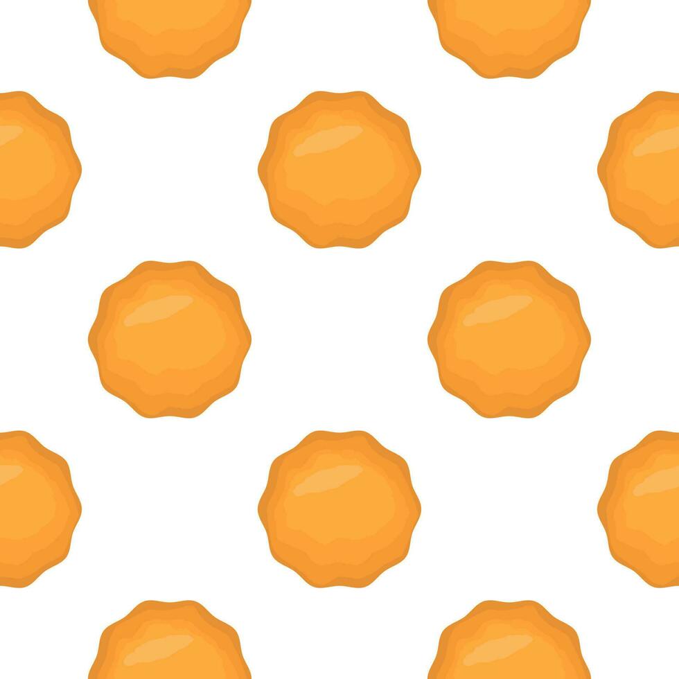 Pattern homemade cookie different taste in pastry biscuit vector
