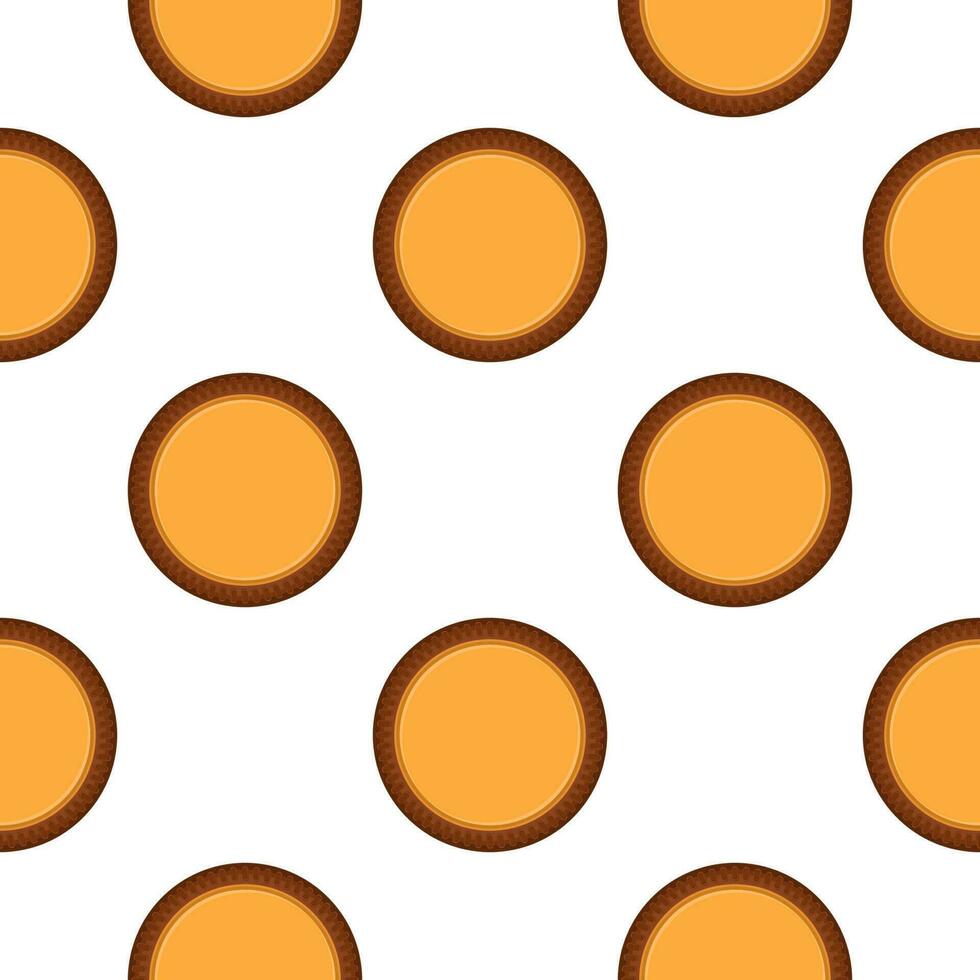 Pattern homemade cookie different taste in pastry biscuit vector