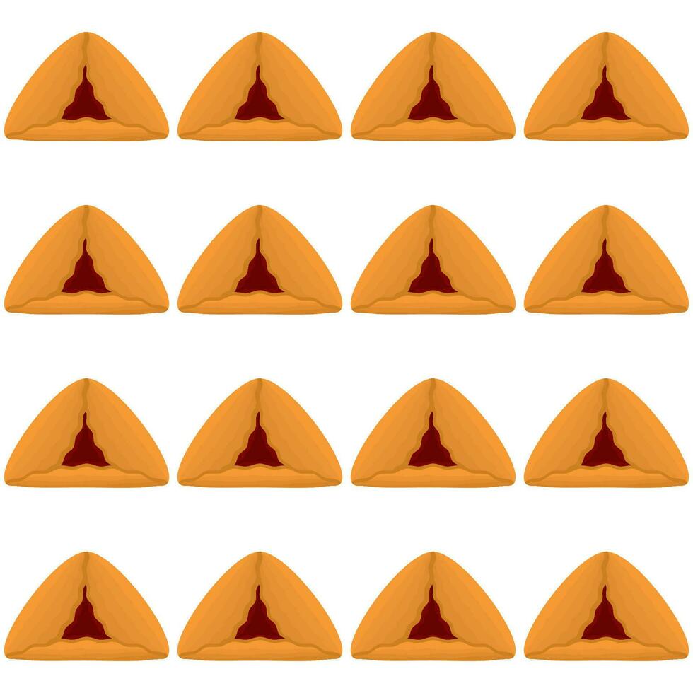 Pattern homemade cookie different taste in pastry biscuit vector