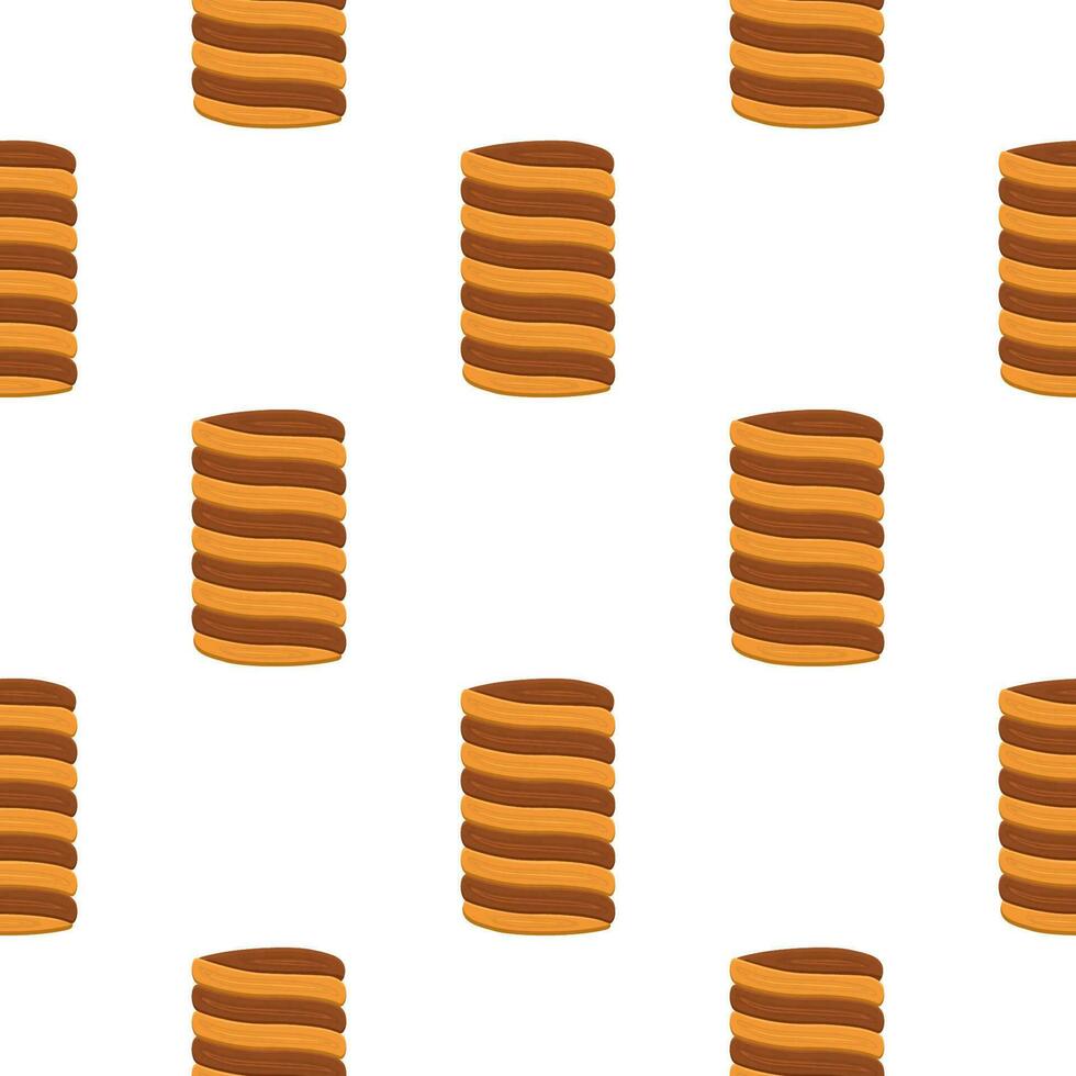 Pattern homemade cookie different taste in pastry biscuit vector