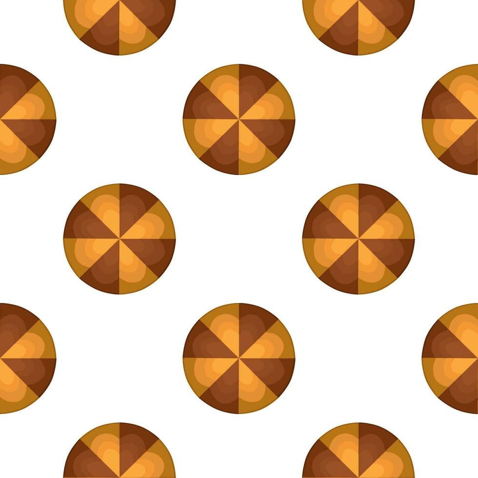 Pattern homemade cookie different taste in pastry biscuit vector