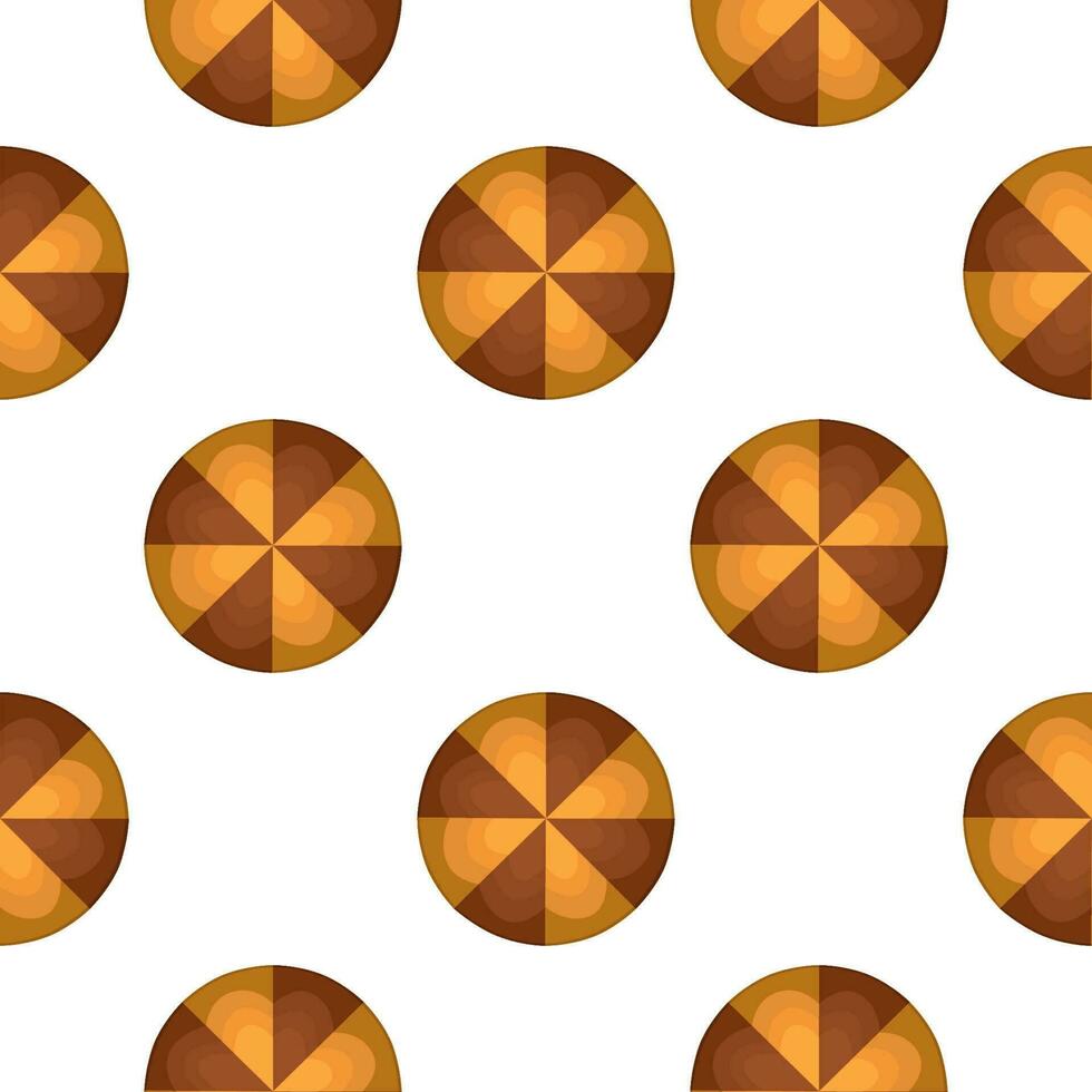 Pattern homemade cookie different taste in pastry biscuit vector