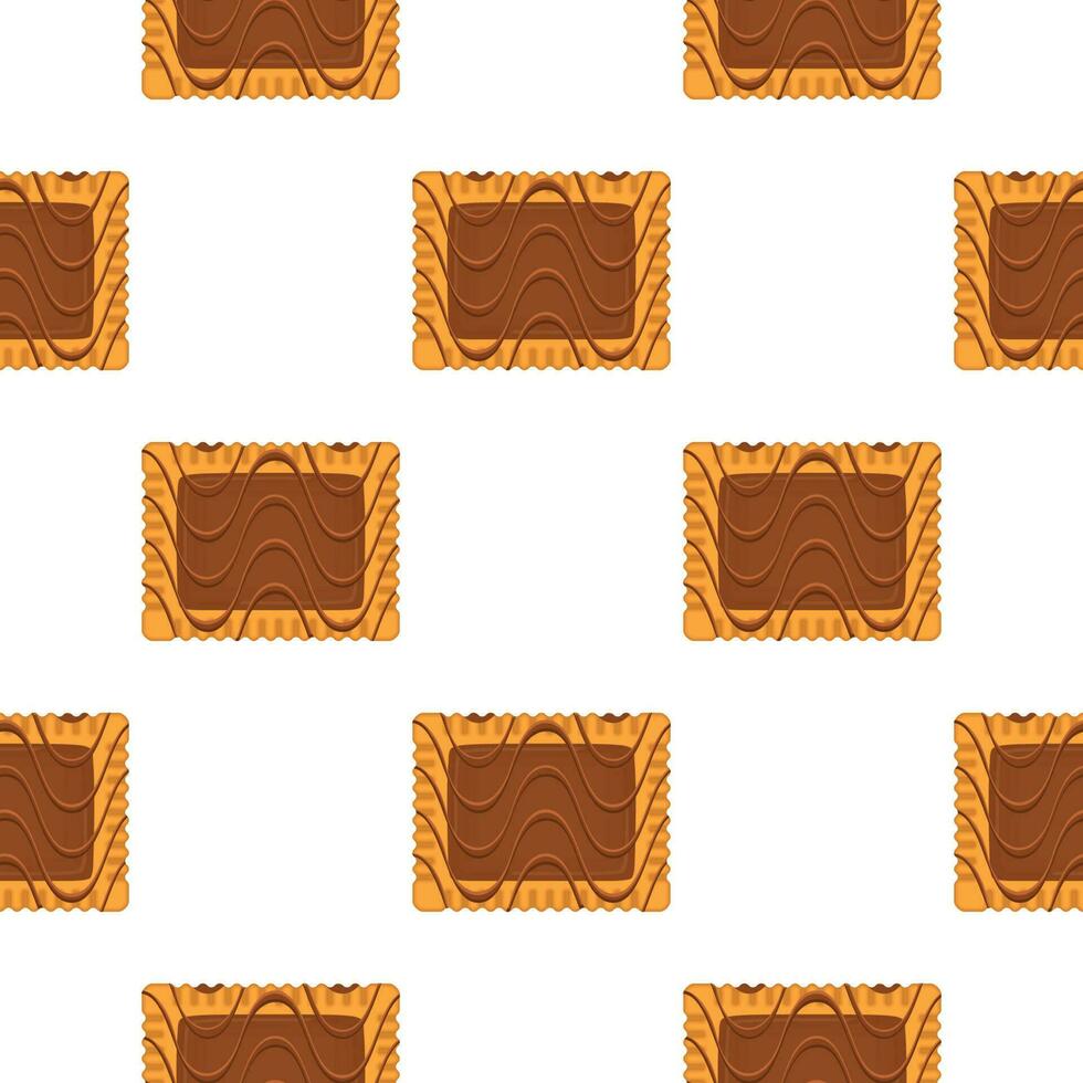 Pattern homemade cookie different taste in pastry biscuit vector