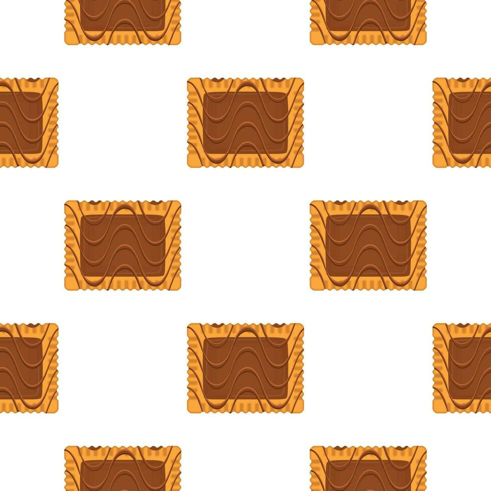 Pattern homemade cookie different taste in pastry biscuit vector