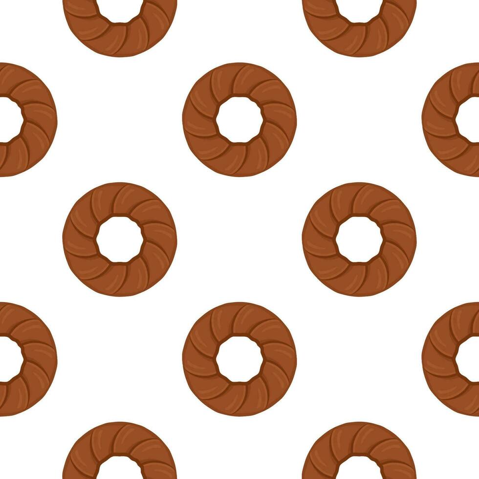 Pattern homemade cookie different taste in pastry biscuit vector