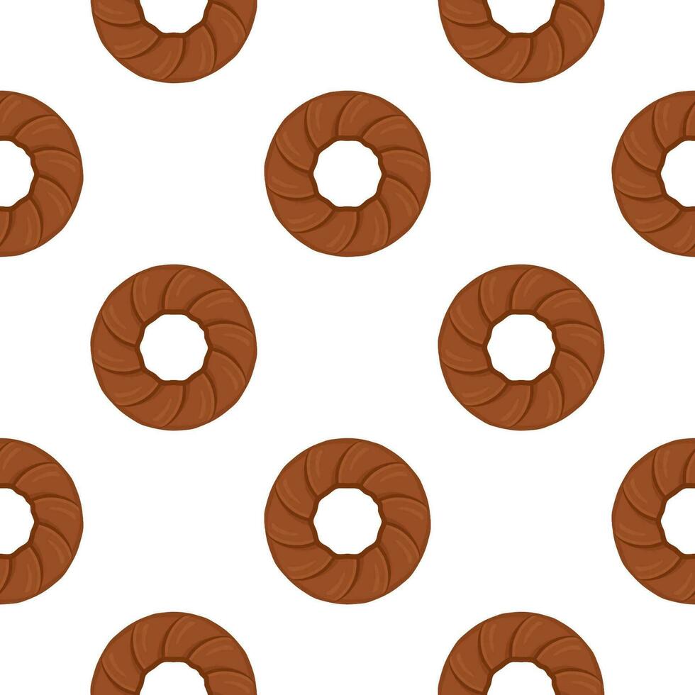 Pattern homemade cookie different taste in pastry biscuit vector