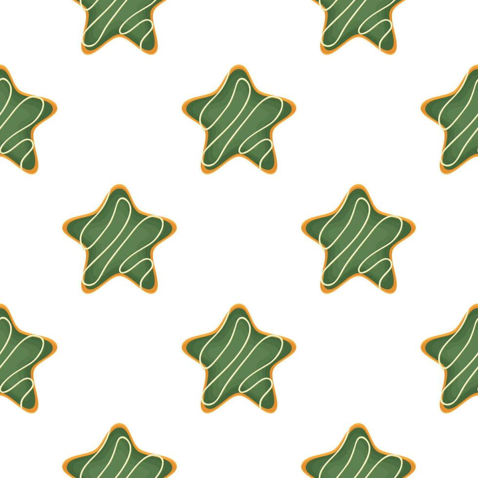 Pattern homemade cookie different taste in pastry biscuit vector