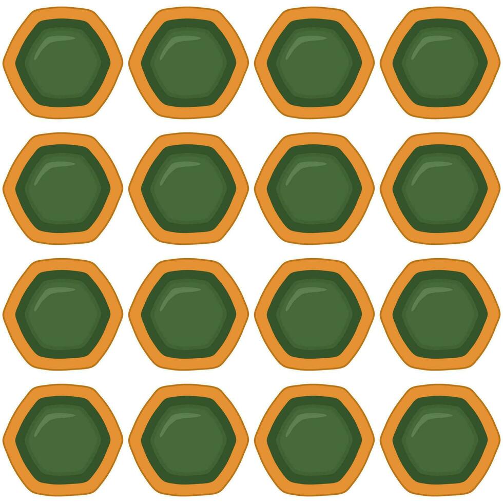 Pattern homemade cookie different taste in pastry biscuit vector