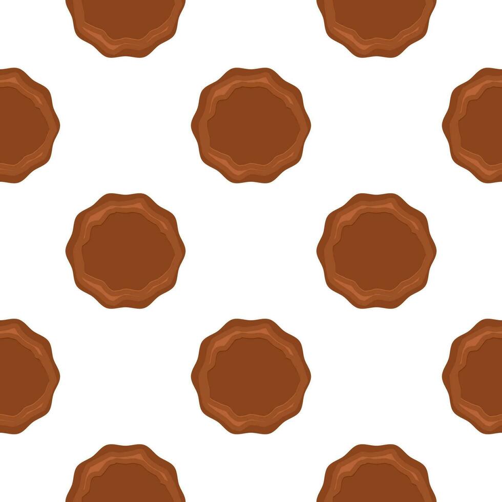 Pattern homemade cookie different taste in pastry biscuit vector