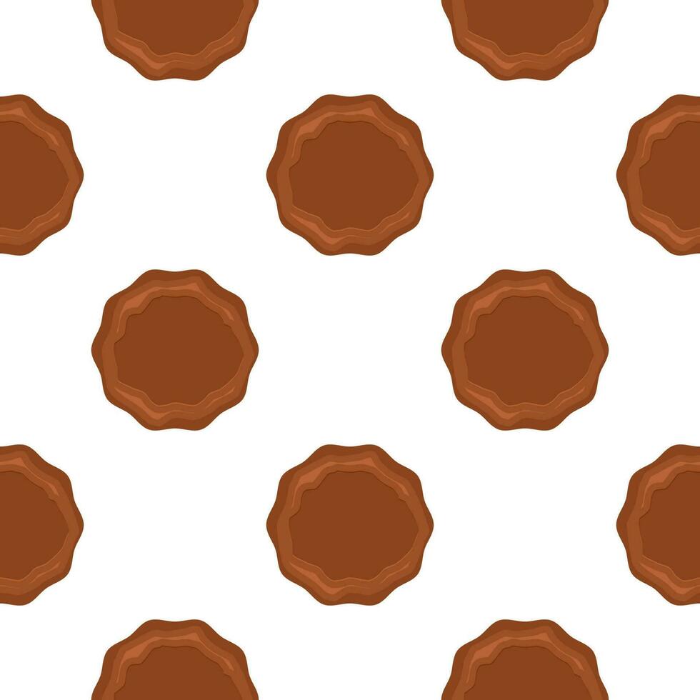 Pattern homemade cookie different taste in pastry biscuit vector