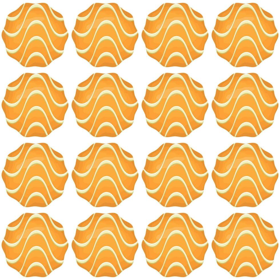 Pattern homemade cookie different taste in pastry biscuit vector