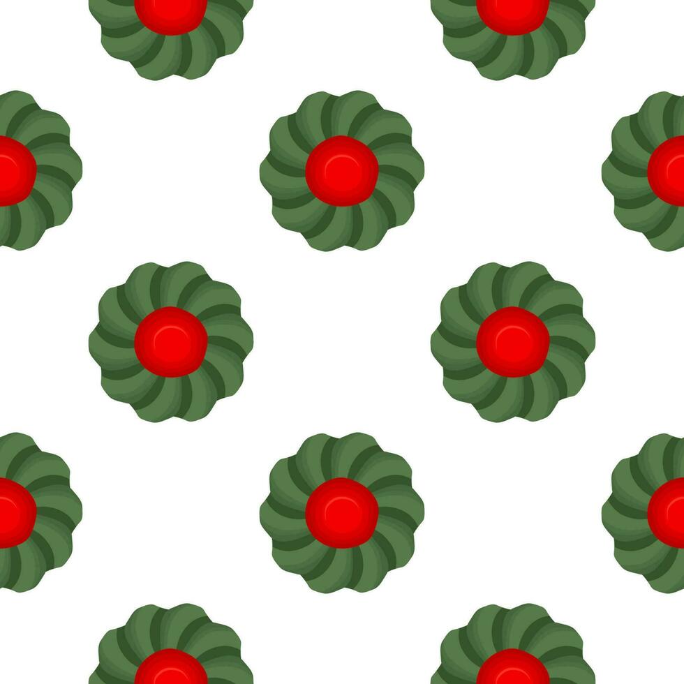 Pattern homemade cookie different taste in pastry biscuit vector