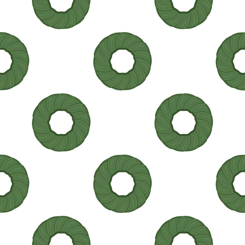 Pattern homemade cookie different taste in pastry biscuit vector