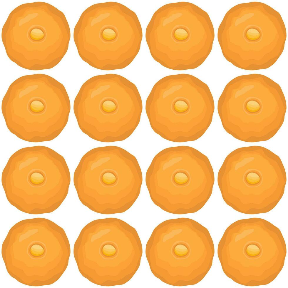 Pattern homemade cookie different taste in pastry biscuit vector