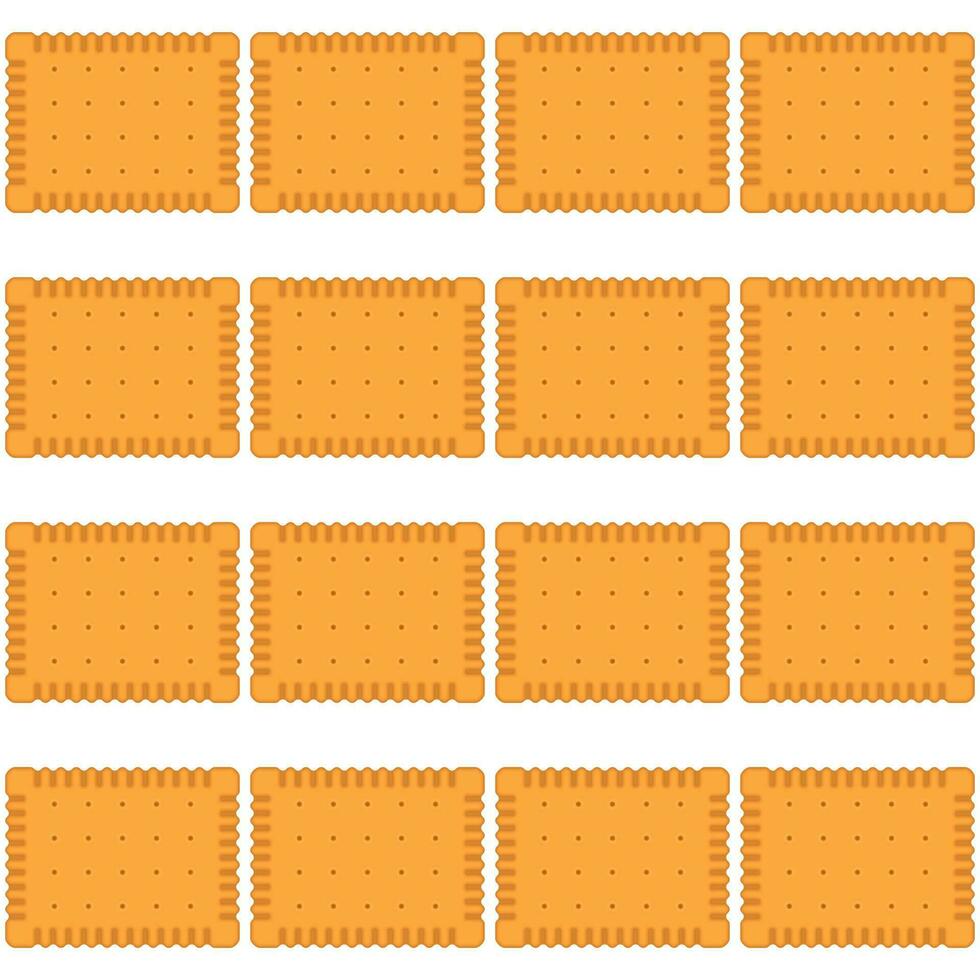 Pattern homemade cookie different taste in pastry biscuit vector