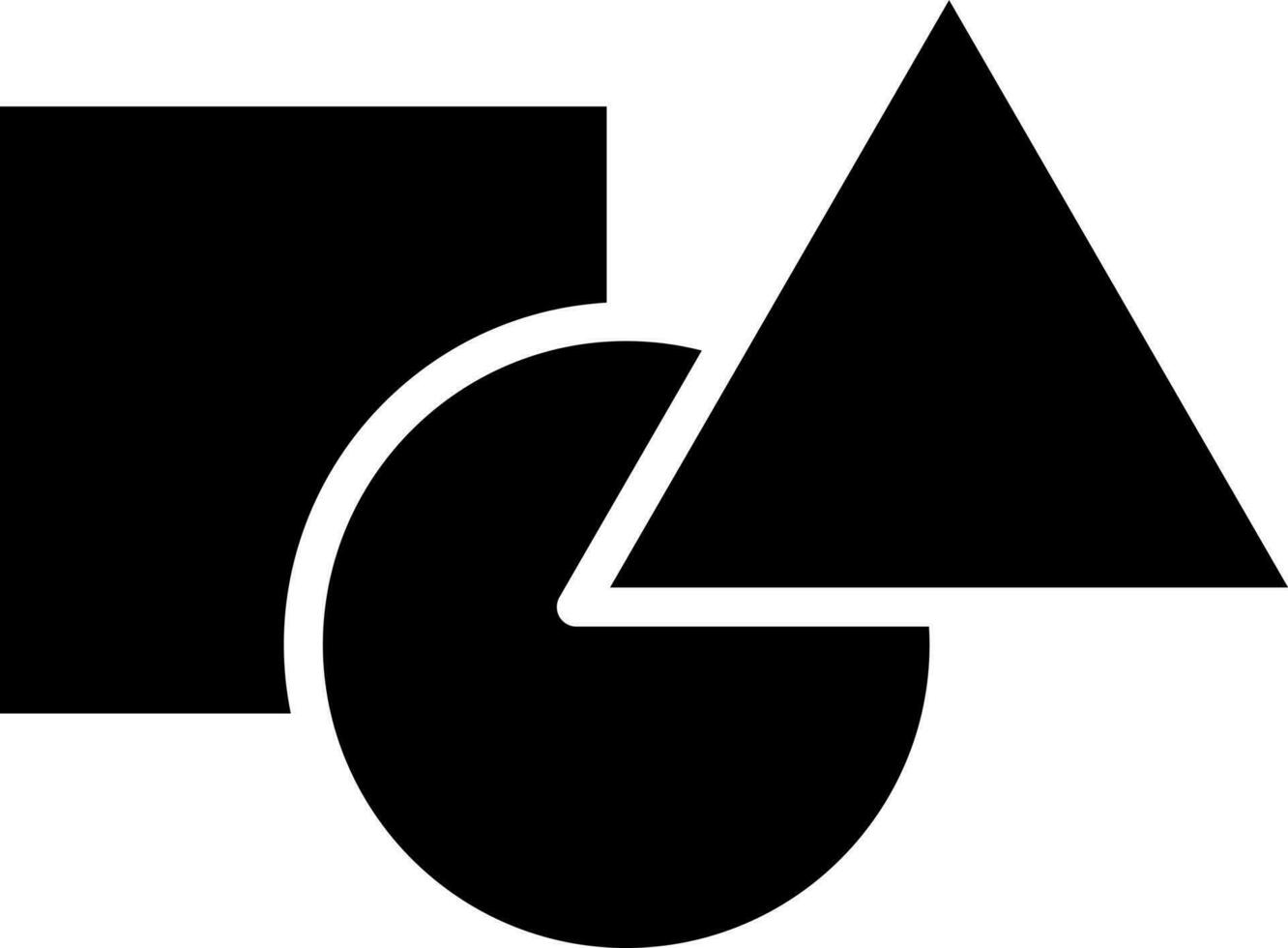vector ilustración de formas icono en glifo estilo.