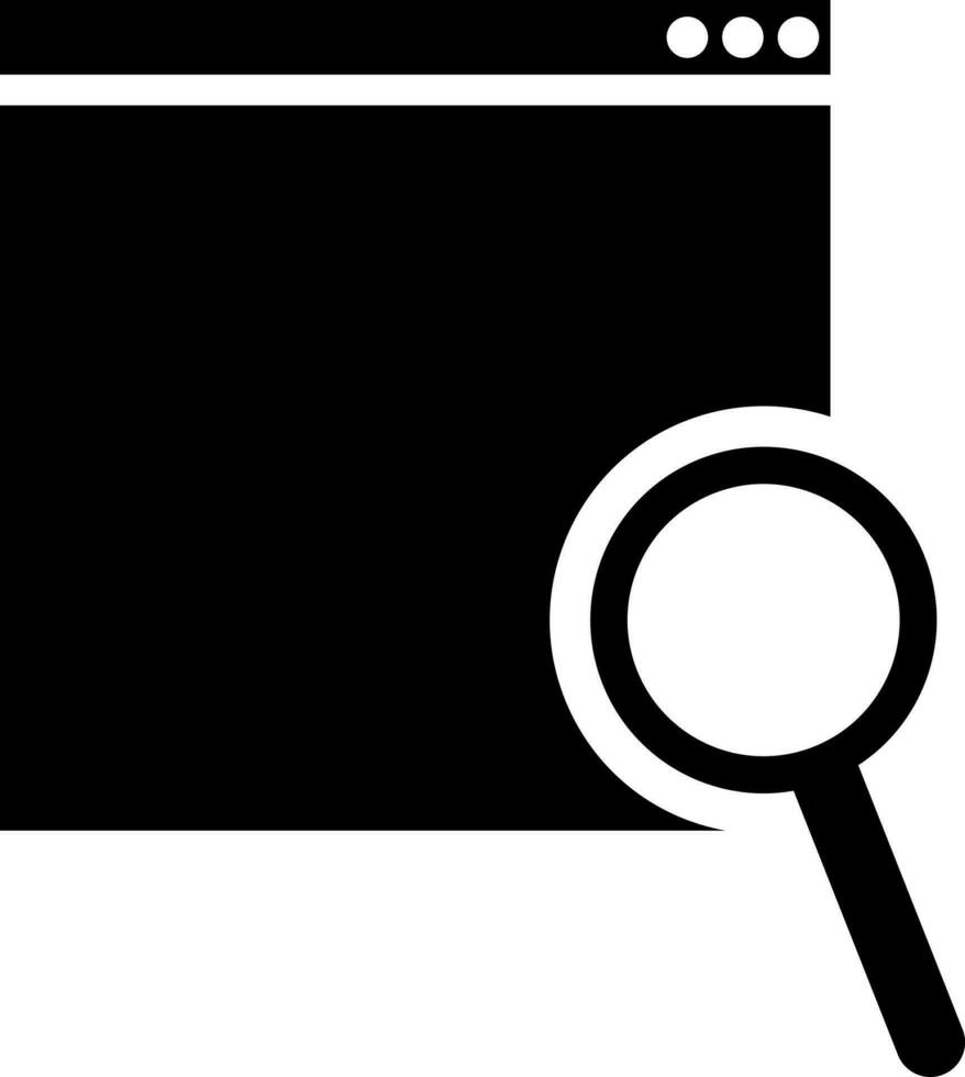 Online searching website icon. vector