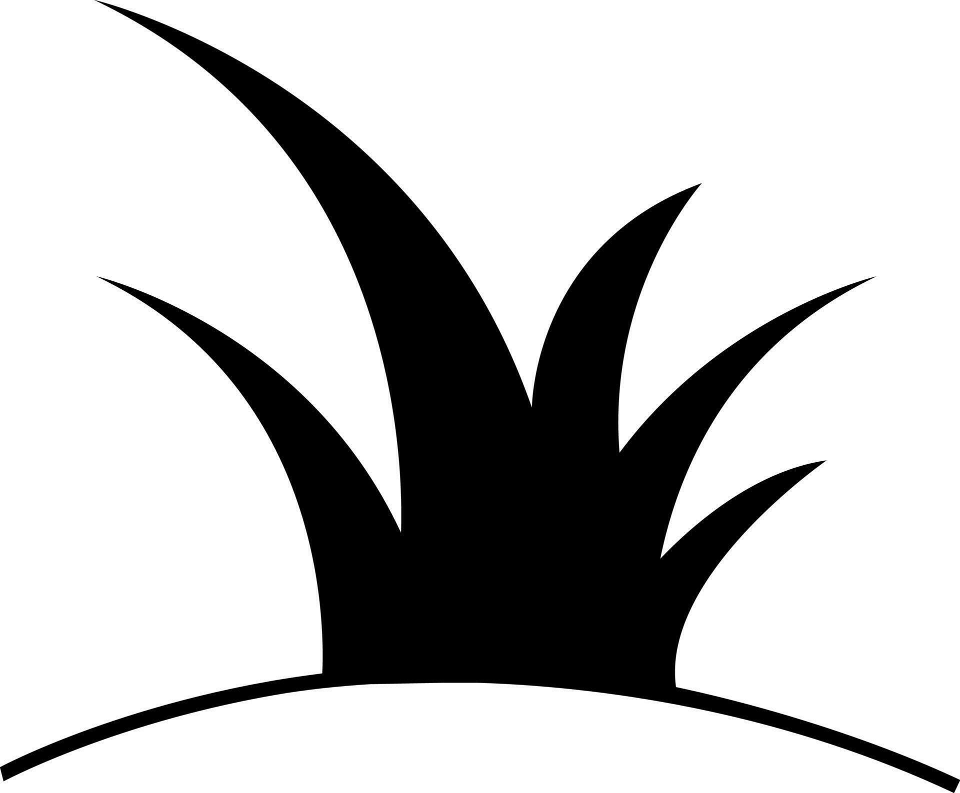 Black grass on white background. 24245856 Vector Art at Vecteezy