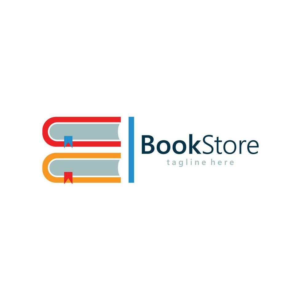 librería logo modelo vector ilustración