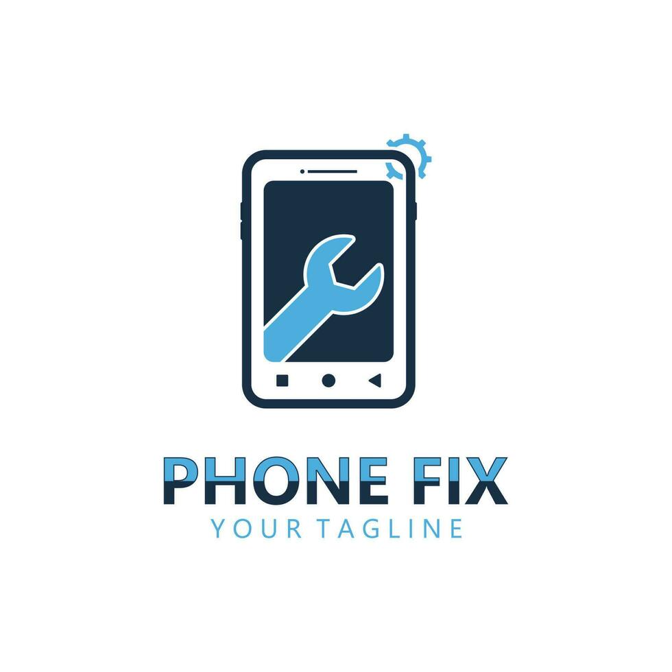 teléfono reparar Servicio logo modelo vector