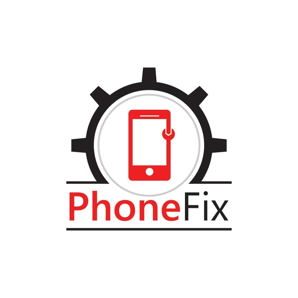 teléfono reparar Servicio logo modelo vector