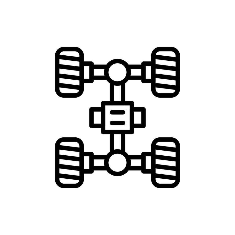 Chassis icon in vector. Illustration vector