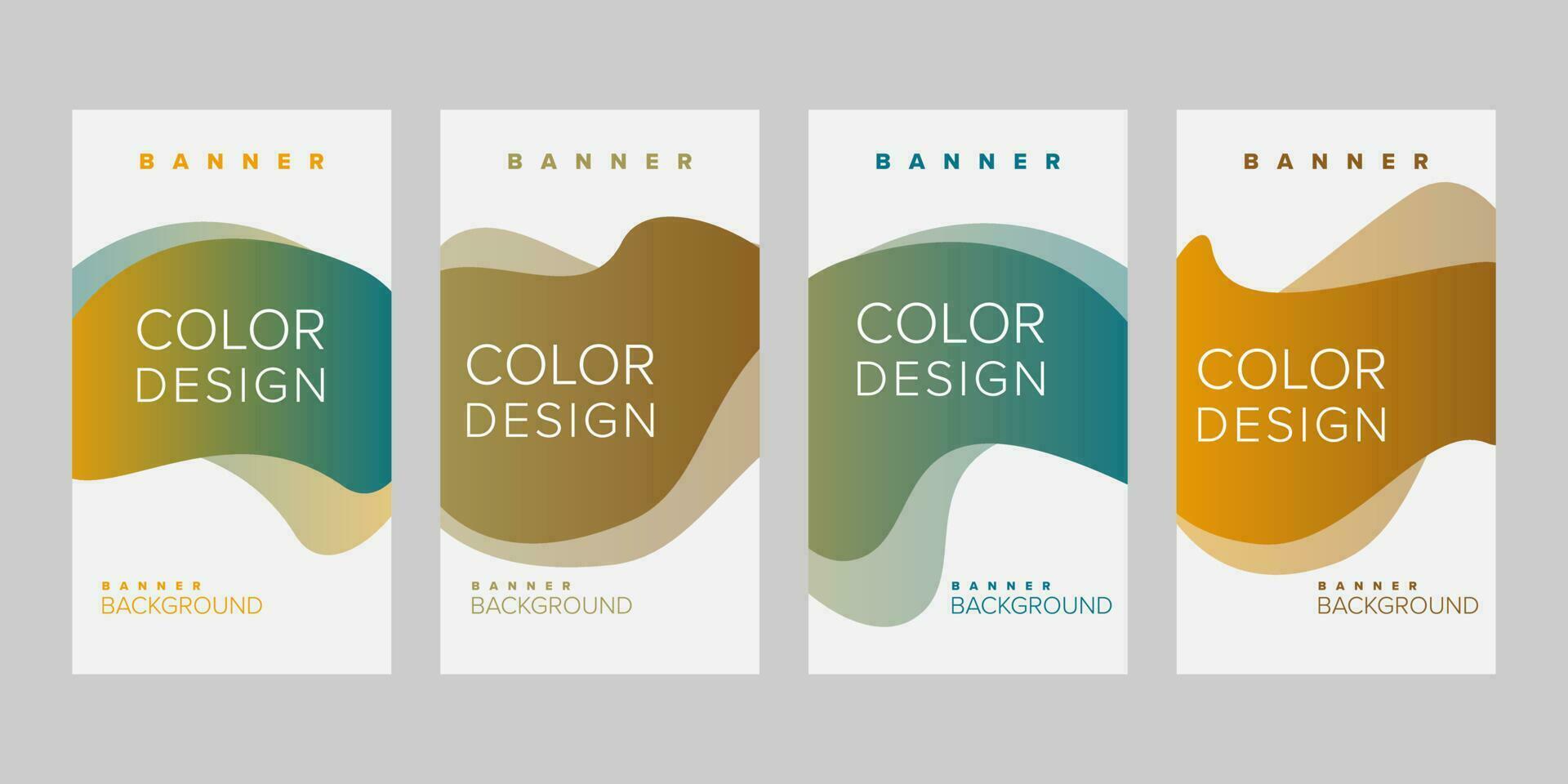 Color background banner vector design template