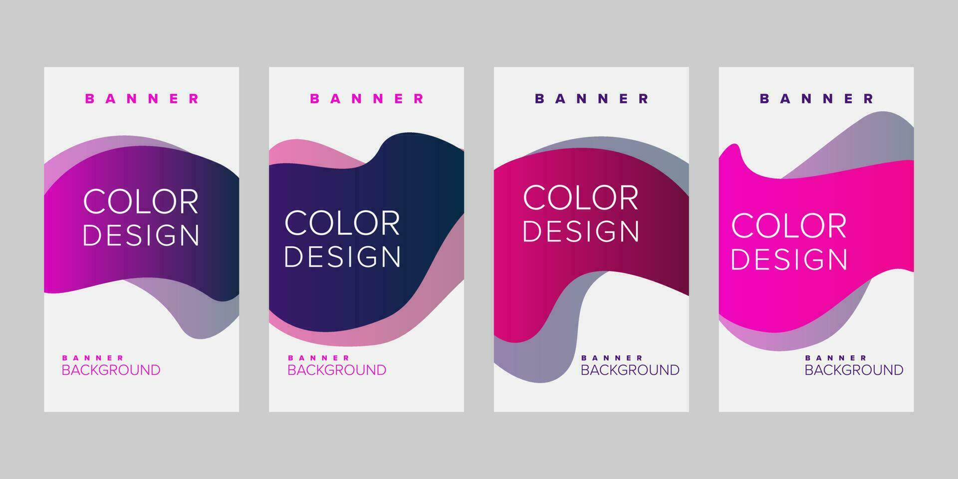 Color background banner vector design template