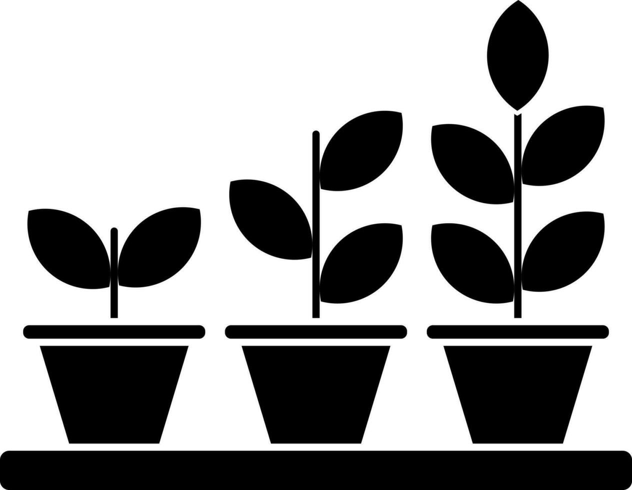 plantación icono o símbolo en plano estilo. vector