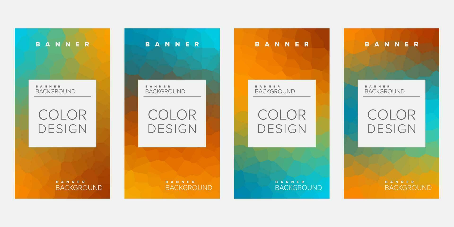 Color background banner vector design template