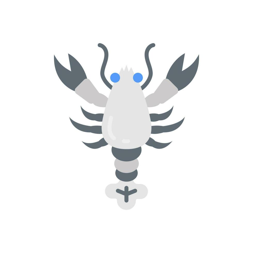 Lobster icon in vector. Illustration vector