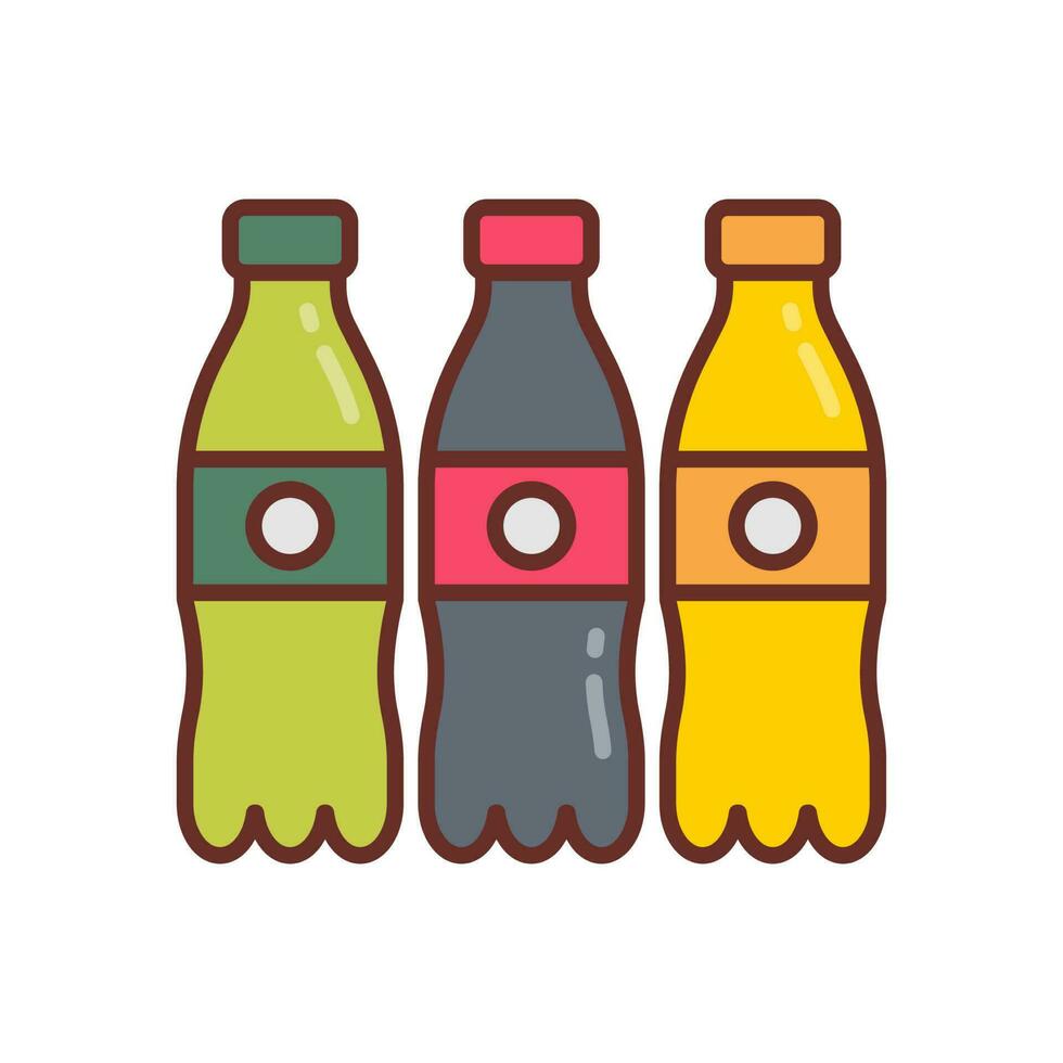 gaseado bebidas icono en vector. ilustración vector