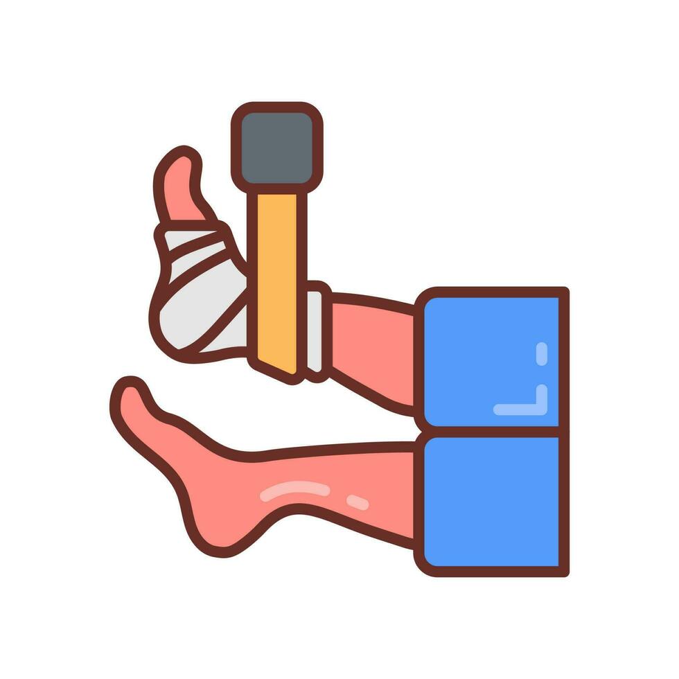 Broken Bones icon in vector. Illustration vector