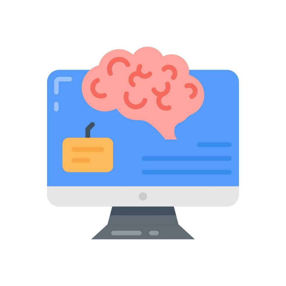 Brain Computer Interfaces icon in vector. Illustration vector