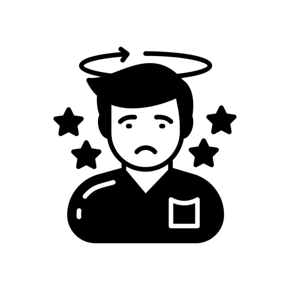 Seizures icon in vector. Illustration vector