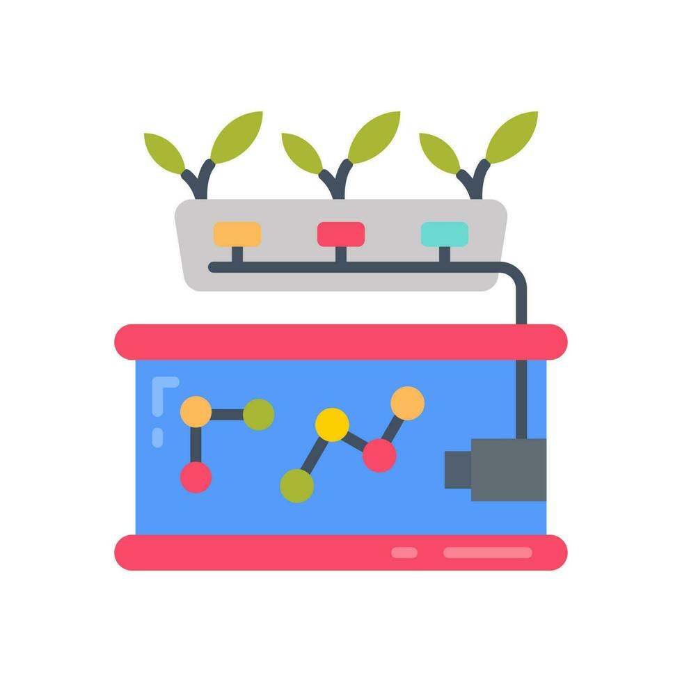Hydroponics icon in vector. Illustration vector