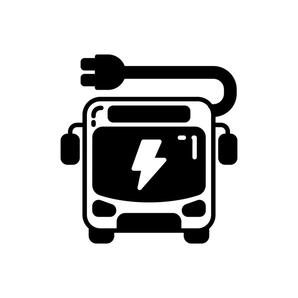 Solar Bus icon in vector. Illustration vector