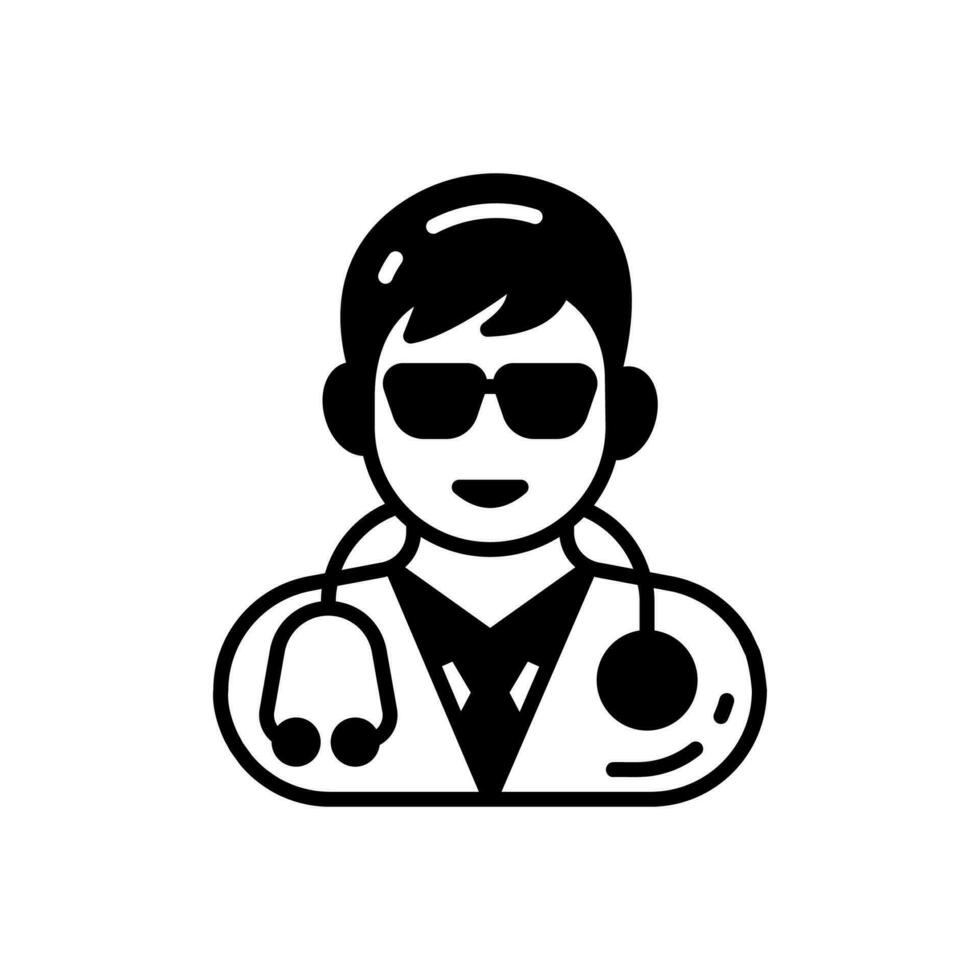 Doctor icon in vector. Illustration vector