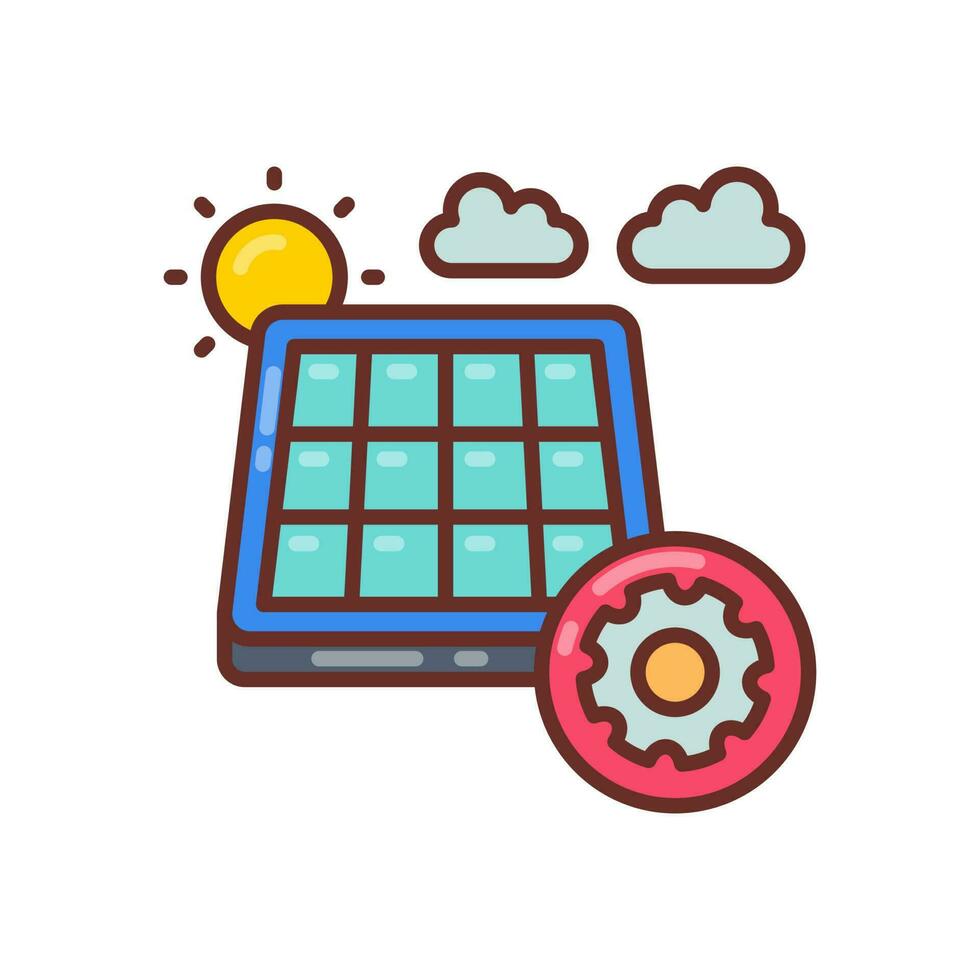 Settings icon in vector. Illustration vector