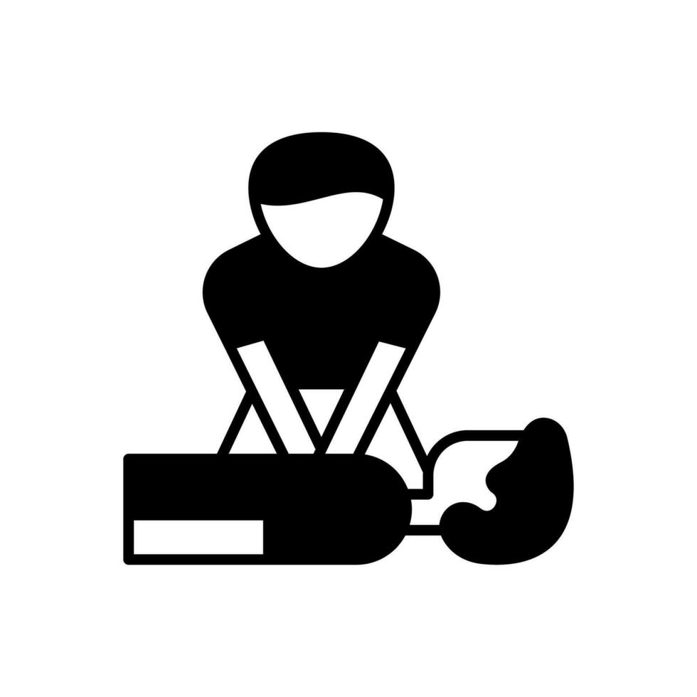 CPR icon in vector. Illustration vector