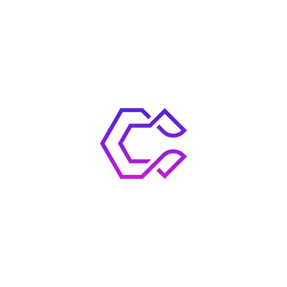 C logo vector icon illustration
