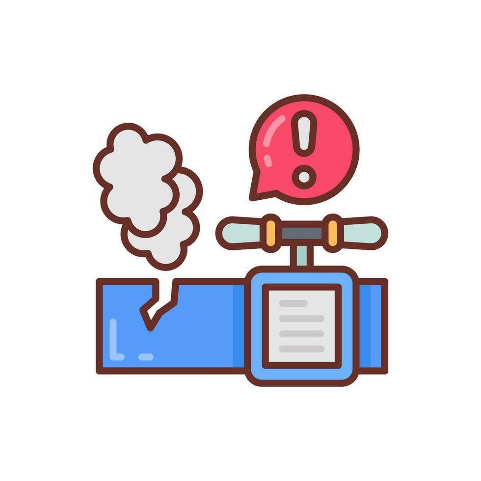 Gas Leak icon in vector. Illustration vector