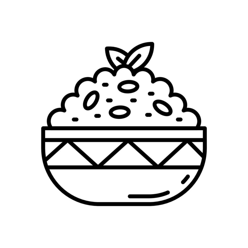 Couscous icon in vector. Illustration vector