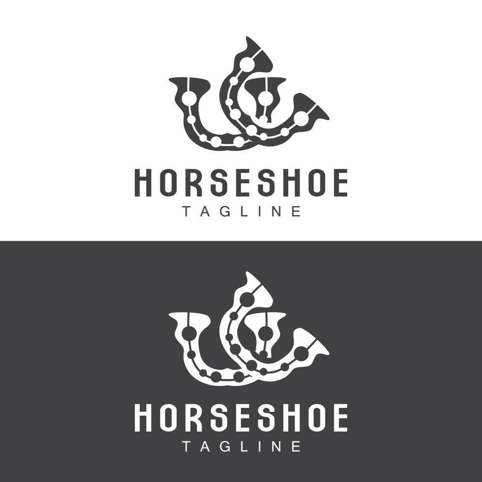 herradura logo, vaquero caballo vector, icono diseño símbolo modelo vector