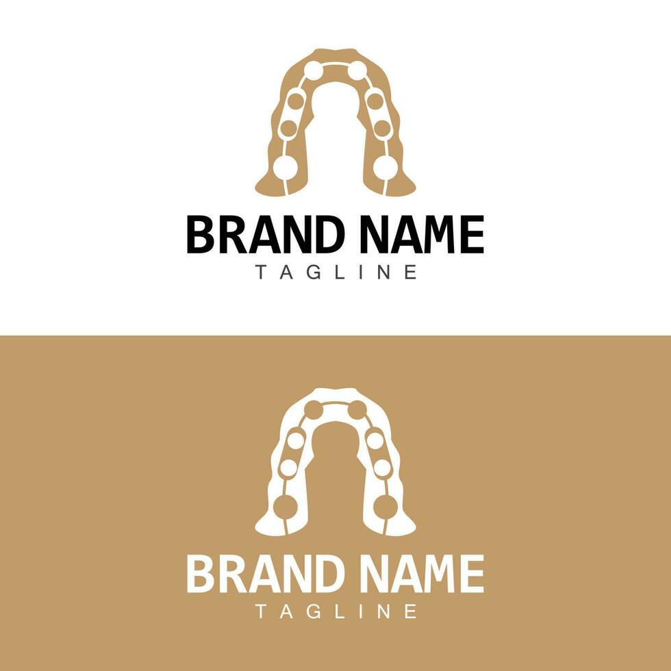 Horseshoe Logo, Cowboy Horse Vector, Icon Design Symbol Template vector